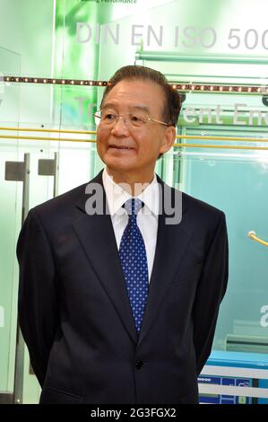 Chinas Premierminister Wen Jiabao auf der Hannover Messe 2012 Stockfoto