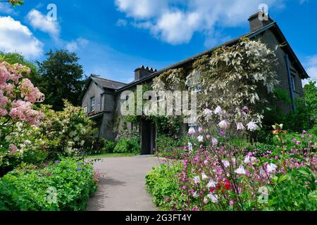 Hill Top, Beatrix Potters Haus, in der Nähe von Sawrey Stockfoto