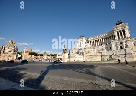 Italien, Rom, Piazza Venezia, Vittoriano Stockfoto