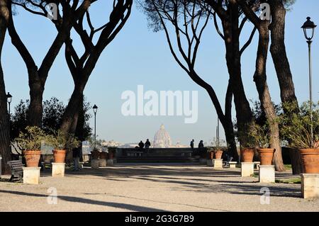 Italien, Rom, Aventine Hill (Aventino), Giardino degli Aranci, Gärten Stockfoto
