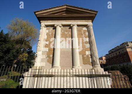 Italien, Rom, Forum Boarium, Tempel des Portunus virilis Stockfoto