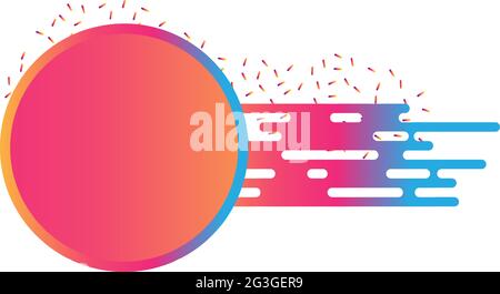 Leuchtendes Gradient-Vektor-Symbol für den Verkauf im Geschäft. Stock Vektor