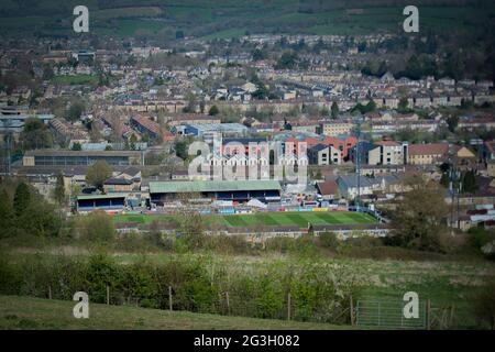 Bath, England, 04. April 2021. Barclays FA Women's Super League-Spiel zwischen Bristol City und Arsenal, gespielt im Twerton Park, Bath. Stockfoto