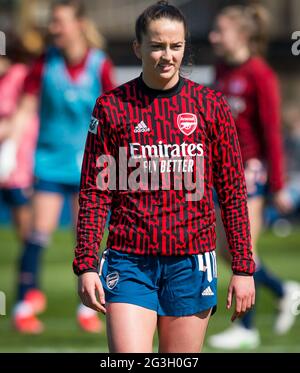 Bath, England, 04. April 2021. Barclays FA Women's Super League-Spiel zwischen Bristol City und Arsenal, gespielt im Twerton Park, Bath. Stockfoto