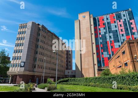 Studentenwohnhaft in der Corporation Village in der Corporation Street, Coventry, West Midlands Stockfoto