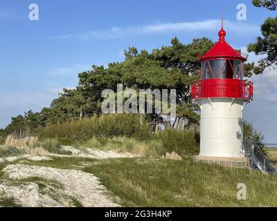 Leuchtturm Gellen, Insel Hiddensee Stockfoto