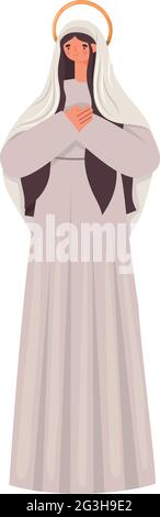 Figur der schönen maria Stock Vektor