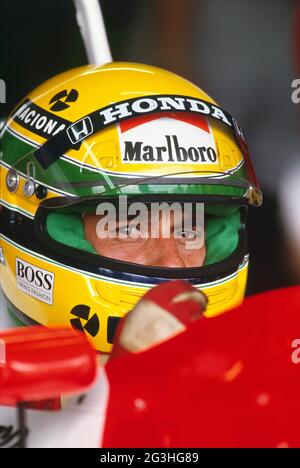 Ayrton Senna Stockfoto