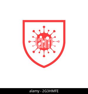 Schutz vor Coronaviren Stock Vektor