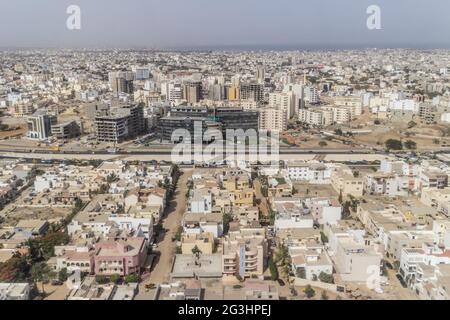 Luftaufnahme von Dakar Stockfoto