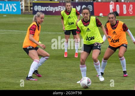 Bath, England 02. Mai 2021. Barclays FA Women's Super League-Spiel zwischen Bristol City Women und Manchester United Women, gespielt im Twerton Park. Stockfoto