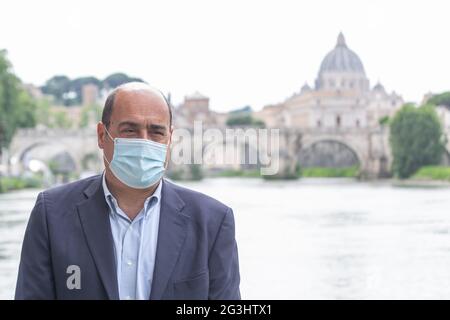 Rom, Italien. Juni 2021. Nicola Zingaretti, Präsident der Region Latium (Foto: Matteo Nardone/Pacific Press) Quelle: Pacific Press Media Production Corp./Alamy Live News Stockfoto