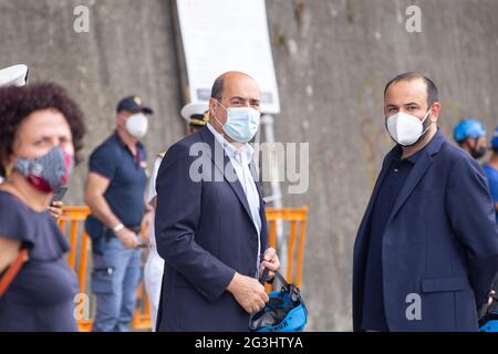 Rom, Italien. Juni 2021. Nicola Zingaretti, Präsident der Region Latium (Foto: Matteo Nardone/Pacific Press) Quelle: Pacific Press Media Production Corp./Alamy Live News Stockfoto