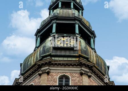 Lutherische Kirche St. Peter in Riga Stockfoto