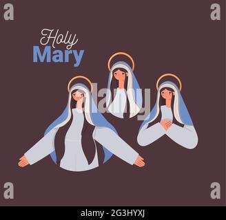 Heilige Maria design Stock Vektor