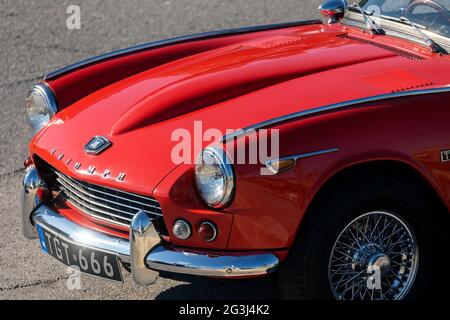 Ein schön restaurierter Triumph GT6 Mk.1 aus dem Jahr 1966. Stockfoto