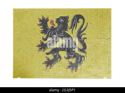 Großes Puzzle mit 1000 Teilen- Flandern Stockfoto