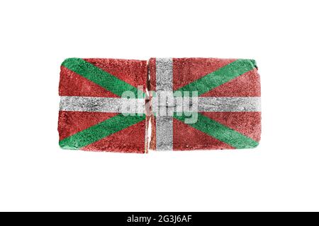 Grobe gebrochene Ziegel Stockfoto