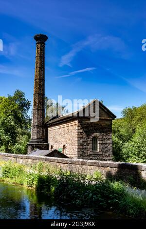 The Leawood Pump House, Cromford Canal in der Nähe der High Peak Junction, Matlock, Derbyshire, England Stockfoto