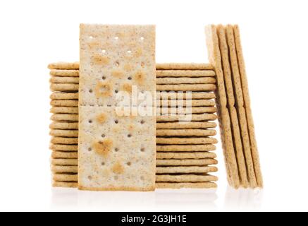 Stapel von Cracker Stockfoto