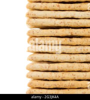 Nahaufnahme der Cracker Stockfoto