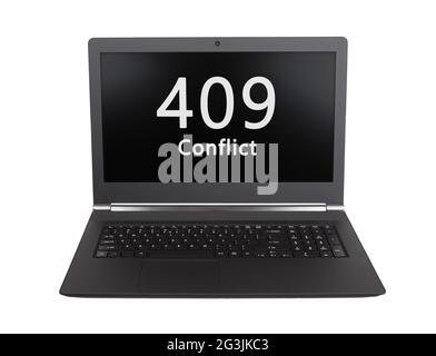 HTTP-Statuscode - 409, Konflikt Stockfoto