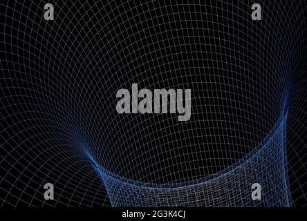 Abstraktes Bild eines Tunnellochs Stockfoto