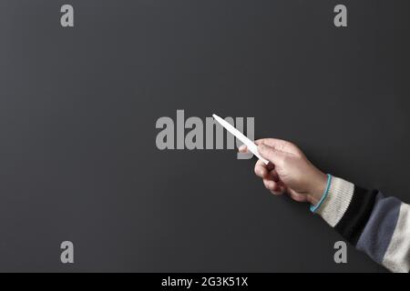 Professor Mann Universität oder Arbeitskollege im studio Stockfoto