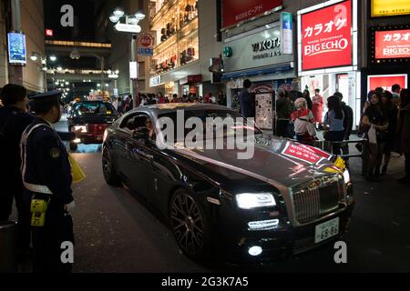 Menschen feiern Halloween in Shibuya, Tokio, Japan Stockfoto