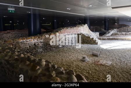 Der Archäologische Komplex von Serdica in Sofia, Bulgarien. Stockfoto