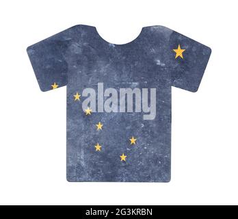 Schlichtes T-Shirt, flithy und Vintage-Look Stockfoto