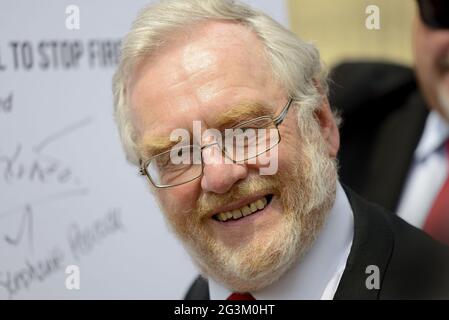 John Spellar MP (Labor: Warley) bei einer Veranstaltung zur Veröffentlichung des Gesetzentwurfs von Barry Gardiners Privatmitglied zur Beendigung der Beschäftigungspraktiken von „Fire and Rehire“. Westmi Stockfoto