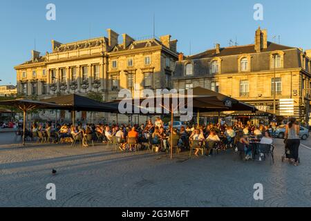 FRANKREICH, GIRONDE (33), BORDEAUX, PLACE DE LA VICTOIRE Stockfoto