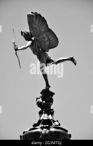 Der Shaftesbury Memorial Fountain, im Volksmund auch als Eros bekannt Stockfoto