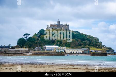 17. Juni 2021, Cornwall, Großbritannien - St. Michael's Mount England Stockfoto