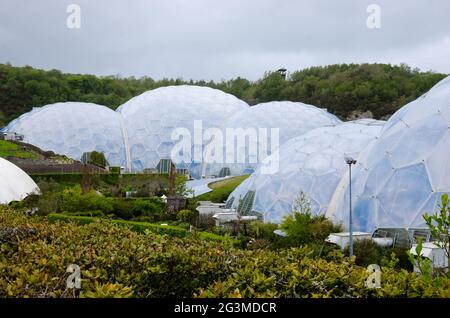 11. Juni 2021, Cornwall, UK - Eden Project im Freien Stockfoto