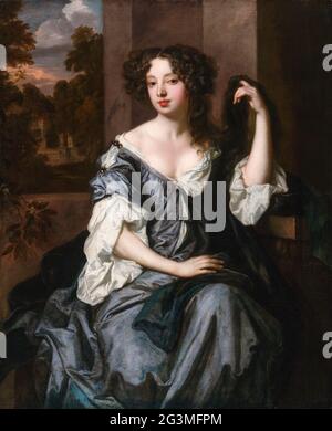 Louise de Kéroualle, Herzogin von Portsmouth (1649-1734), Geliebte von König Karl II. Von England, Porträtmalerei von Sir Peter Lely, 1671-1674 Stockfoto