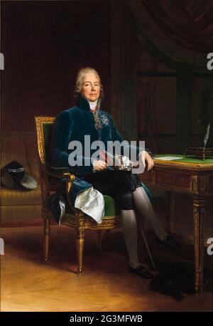 Charles Maurice de Talleyrand Périgord (1754–1838) Prinz de Bénévent, Porträtmalerei des Baron François Gérard, 1808 Stockfoto