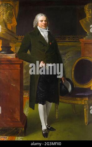 Charles Maurice de Talleyrand Périgord (1754–1838) Prinz de Bénévent, Porträtmalerei von Pierre Paul Prud'hon, 1817 Stockfoto