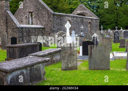 Castle Town Cemetery, County Tipperary, Irland Stockfoto