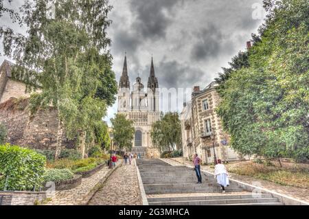 Angers, Frankreich, HDR-Bild Stockfoto