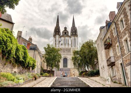 Angers, Frankreich, HDR-Bild Stockfoto