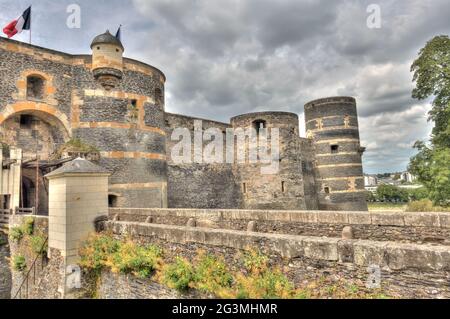 Angers, Frankreich, HDR-Bild Stockfoto