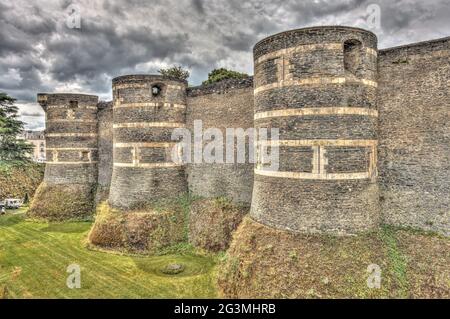 Angers, Frankreich, HDR-Bild Stockfoto