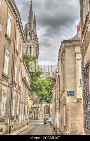 Angers, Frankreich, HDR-Bild Stockfoto