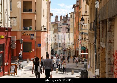 FRANKREICH RHONE (69) LYON. CROIX-ROUSSE Stockfoto