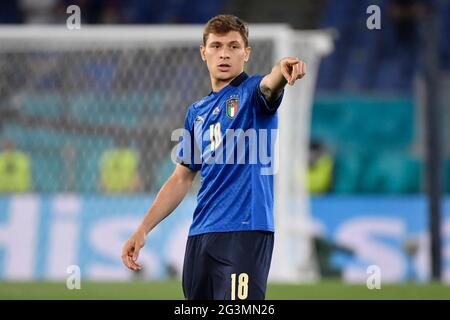 Roma, Italien. Juni 2021. Nicolo Barella von Italien während der UEFA Euro 2020 Gruppenphase - Gruppe A Fußballspiel zwischen Italien und der Schweiz im stadio Olimpico in Rom (Italien), 16. Juni 2021. Foto Andrea Staccioli/Insidefoto Kredit: Insidefoto srl/Alamy Live News Stockfoto