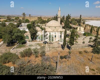 Hala Sultan Tekke mosquee in Larnaca auf Zypern Stockfoto