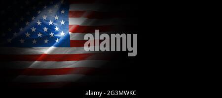 Flagge der USA Stockfoto