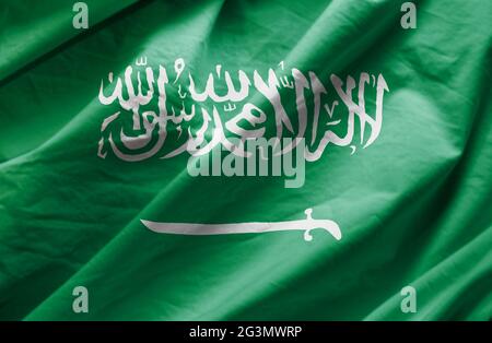 Flagge Saudi-arabiens Stockfoto